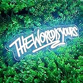 The World is Yours Neon Sign Dimmable World Yours LED Sign for Wall Decor USB Powered Neon Light for Man Cave Home Bar Bistro Club Cafe Wedding Game Room Birthday Gift Graduation Party