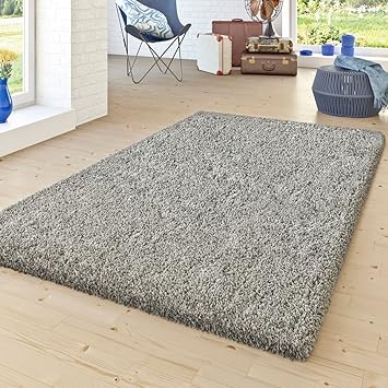 Tapis Moquettes Poil Haut Tapis Shaggy Poil Long Uni