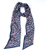 MEISEE 100% Mulberry Silk Scarf for Women 59”*6.3” Long Headscarf Neck Scarf Hair Wraps and Shawls with Gift Packed