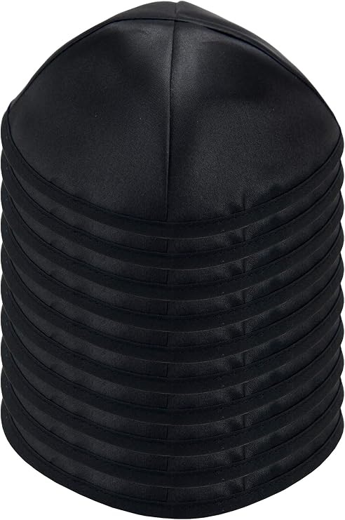 Amazon HolYudaica Pack Of 10 Pcs Hq 19 20CM Satin Kippah For Men Boys Yamaka Hat From 