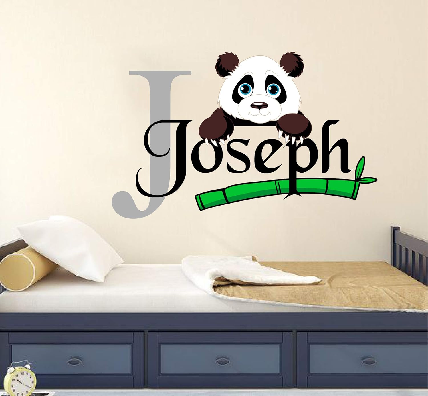 Baby 54pcs Cute Panda Wall Decals Removable Vinyl Wall Stickers for