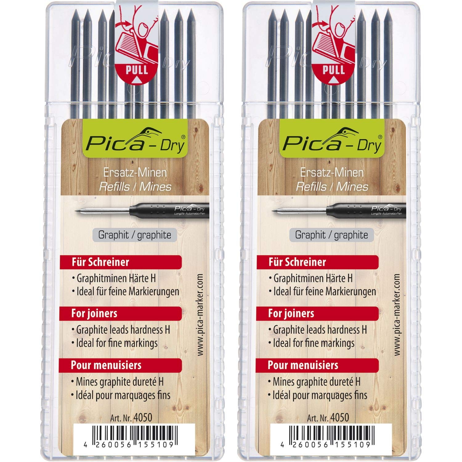 Pica PM FA Dry Lead Set for Joiners SB-2, Graphit Mine 4050 | 20 STK
