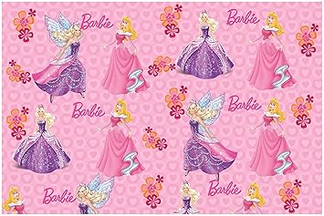 barbie wrapping paper