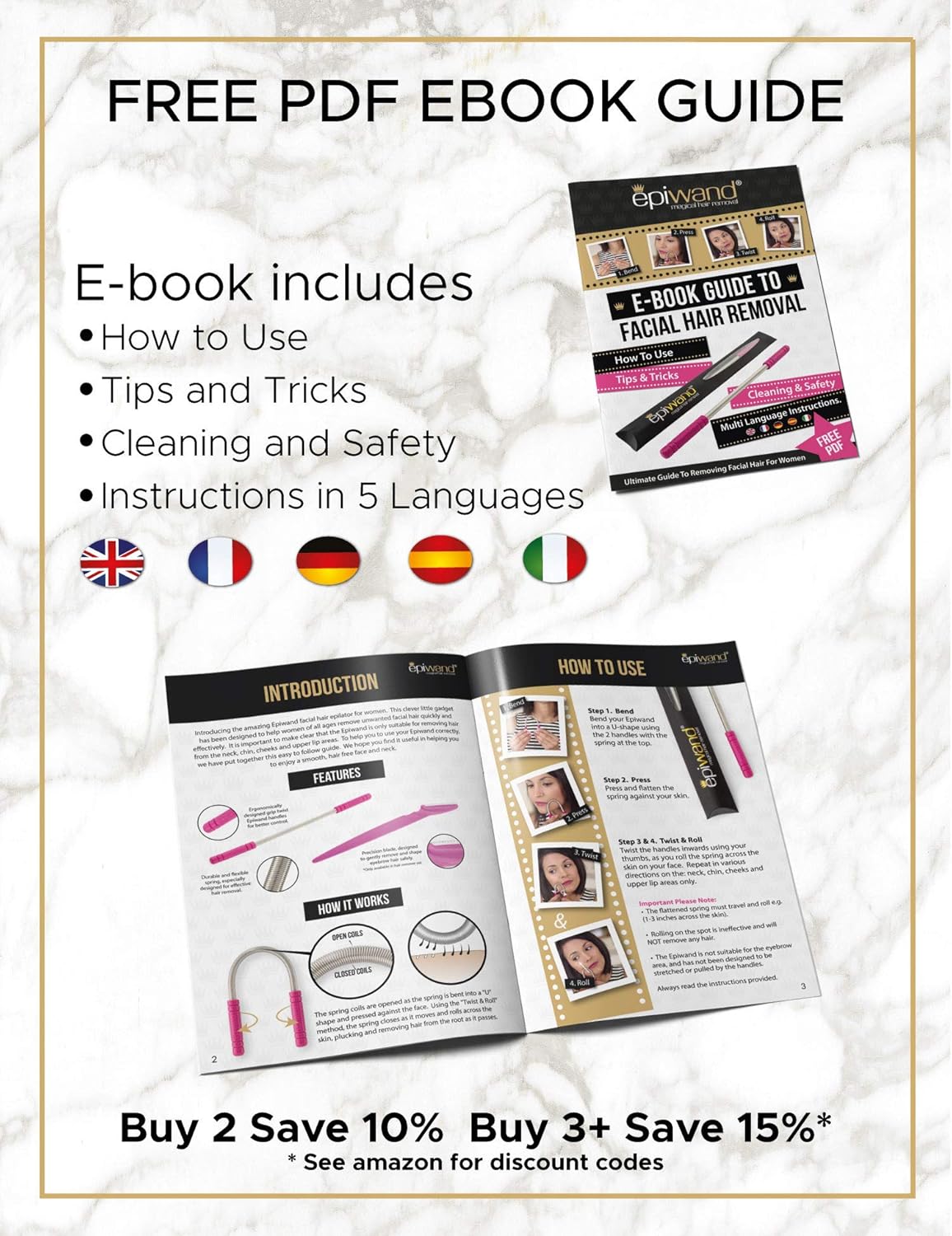 Epiwand Facial Hair Remover Threading Tool For Women Easily