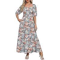 chinese dress ladies Jessica Simpson Womens Harmony Tiered Hi-lo Maxi Dress, Floral Burst