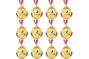 LZHZH 12 Pack Baseball Medals with Neck Ribbons for Kids and Adults - Perfect Party Favors and Sports Game Prizes 2-Inch