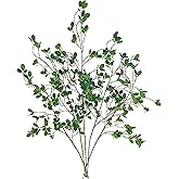 ARTIFIPLANT Artificial Greenery Ficus Stems,5 Pcs Decorative Tree Branches for Vases,Faux Plant Stems Faux Branches with Leaves Faux Greenery Stems (5, 43 inches)