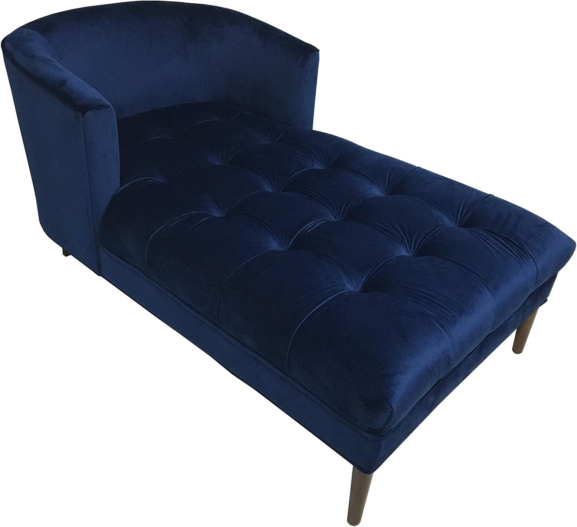 HD Couture Hayden Chaise Lounge Navy Mistral Velvet