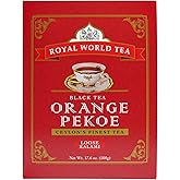 Royal World Black Tea Orange Pekoe Kalami Ceylons Finest, Natural Aroma and Bright, Golden Color, 17.6 oz