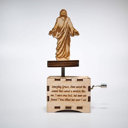 Amazon Com Amazing Grace Music Box Personalized Gift Hand Cranked Mechanism Handmade