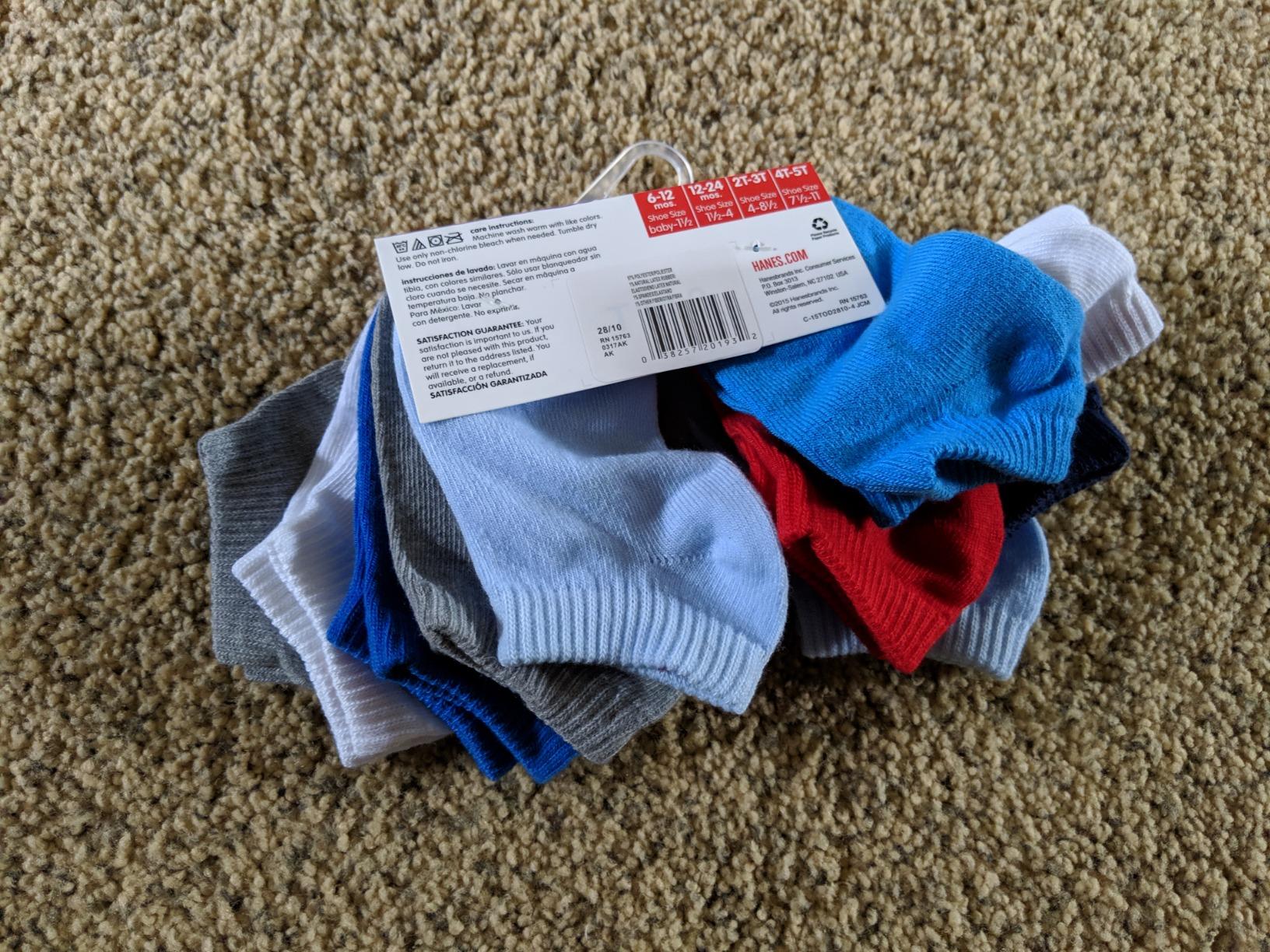 2 mo Finance Hanes Boys 10 Pack Toddler Assorted Colors EZ Sort 2-mo-finance-hanes-boys-10-pack-toddler-assorted-colors-ez-sort