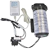 Aquatec 6800 Booster Pump Kit for up to 100 GPD Home RO Reverse Osmosis Water Filter System Standard or Manifold, Includes Pump, Pressure Switch PSW-240, Transformer, 6840-2J03-B224 B221 Made in USA