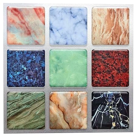 Tilehoo Sticker Peel And Stick Brushed Metal 3d Glow Ceiling Tile