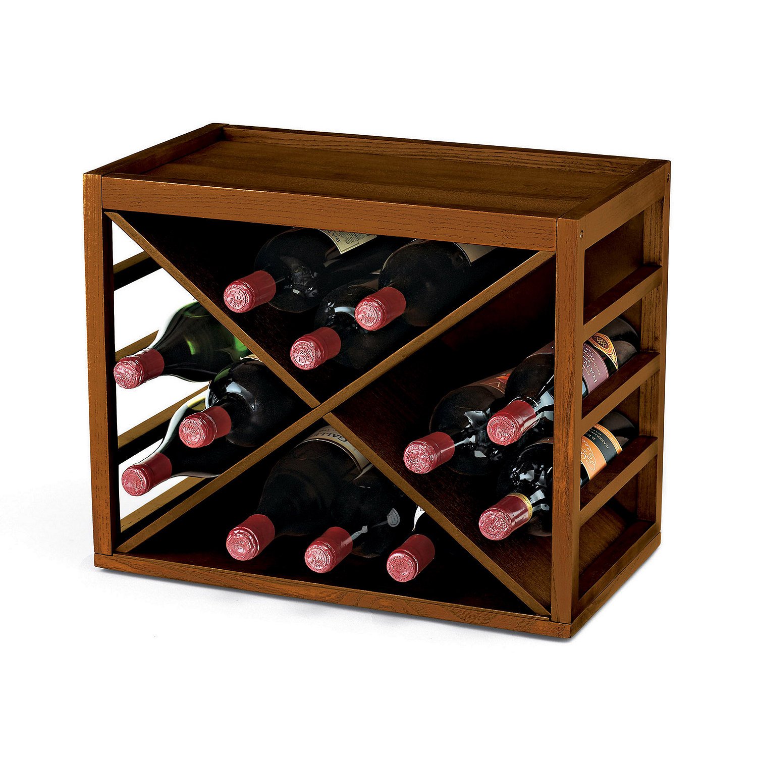 Best Walnut Finish Wine Rack Under Cabinet