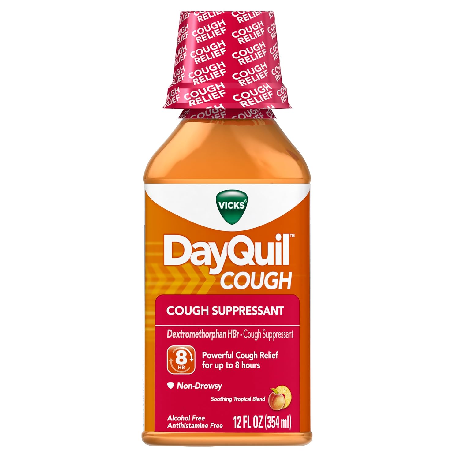 Vicks Dayquil Cough Citrus Blend Flavor Liquid 12 Fl Oz