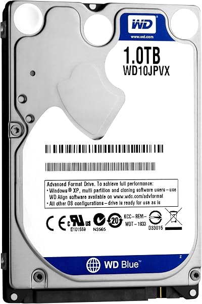 Western Digital WD10JPVX 1TB Blue 2.5" SATA III Internal HDD 5400RPM 8MB