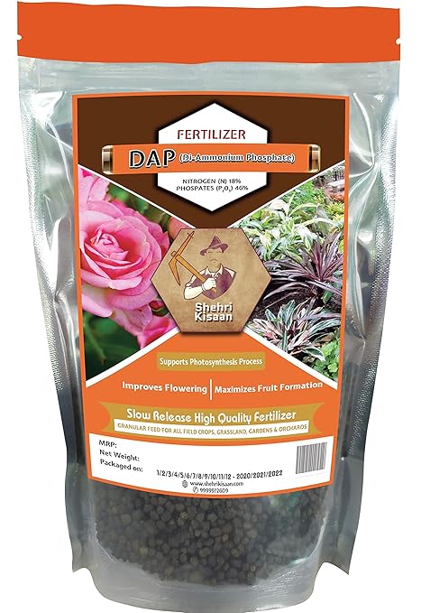Shehri Kissan The Urban Farmers DAP - 250 Grams | Di Ammonium Phosphate | Plant Nutrient & Plant Food | DAP Fertilizers for Plants | Fertilizer for Rose, Flower & Flowering Plants