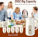 AlfaBot N2 Nut Milk Maker 1000ml Almond Soy Oat Yogurt Self Cleaning view 3