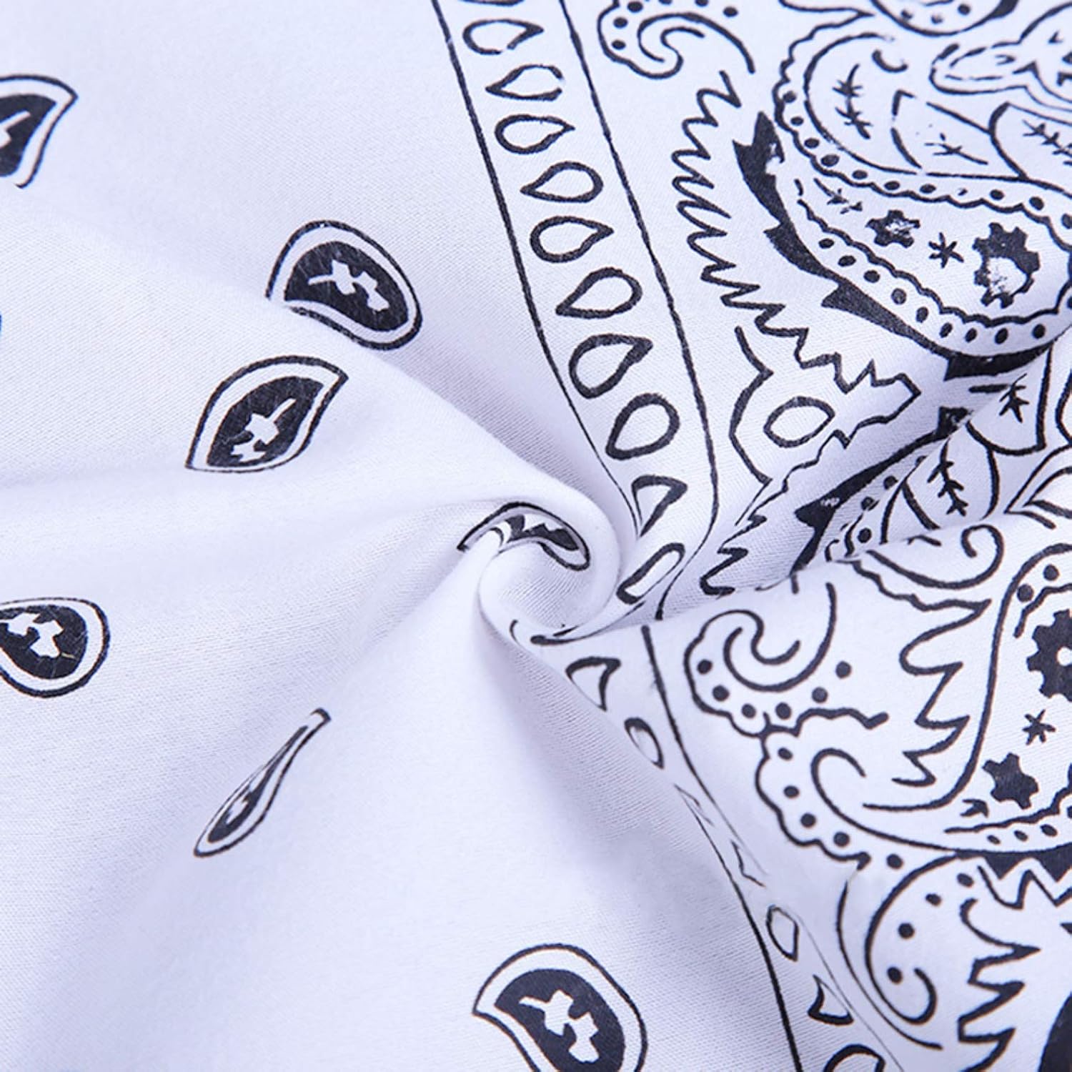 Bandana for Women & Men 12 Pack 100% Cotton Paisley Headbands Cowboy Bandana Balaclavas, Square Scarf Ideal For Hip-Hop Cycling Handkerchief DIY Face Scarf and Suitable for Dogs: Beauty