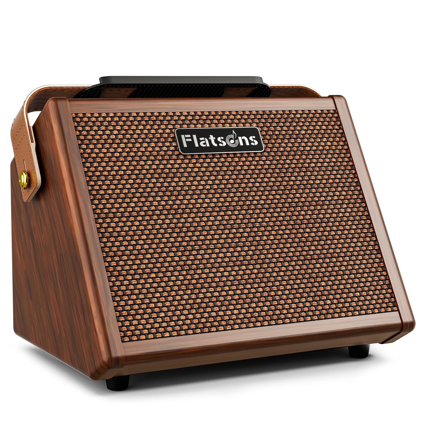 Photo 1 of Flatsons Crush20 Acoustic Guitar Amp, 20W Mic/Guitar Amplifier with Reverb, 2-Band EQ, Rechargeable 8H Battery Life, Advanced Dual-chip Wireless Portable Speaker for 6.35mm Microphone/Acoustic Guitars