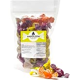 Napoleon Sour Fruit Balls Individually Wrapped Hard Candy 10 Ounces | Sour Fruit Mix Gluten-Free, Dye-Free Candy