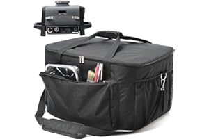 TRAVELIT Grill Carry Bag for Ninja Woodfire Outdoor Grill, Water-resistant Outdoor Carrying Bag for Ninja OG701 Grill Smoker, Outdoor Grill Accessories Carrying Case with Muti-Pockets (Bag Only)