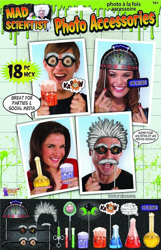 Amazon Com Forum Novelties 81055 Mad Scientist Photo Props One