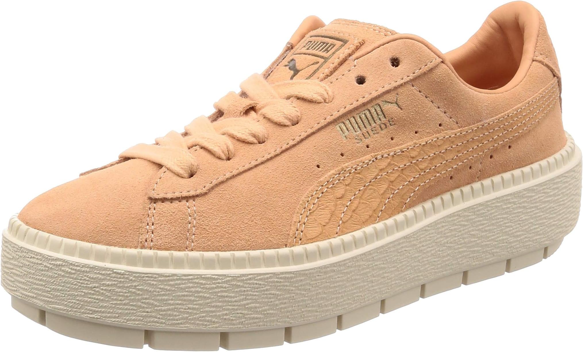 Suede Platform Trace Animal Dusty Coral Damen Sneaker