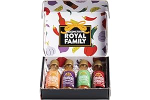 TABANERO Tabañero Variety Hot Sauce Gift Set, 4 Pack, Kit Includes Peach Bourbon, Sriracha Honey, Key Lime Habanero, Sweet & Spicy, 1.7 oz Mini Glass Bottles, All Natural, Gluten Free, Low Sodium, Vegan, Kosher, Made in the USA