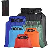 ILZAR 6PCS Dry Bags Waterproof, Lightweight Dry Bags for Kayaking Waterproof,Outdoor Waterproof Bag for Kayaking Hiking Boating Camping