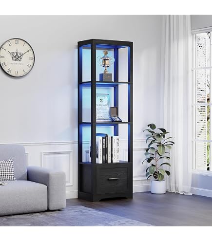 Amazon.com: Luxury Display Shelf, Curio Display Cabinet, Sturdy