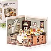 Wowood Super Creator-Mini Blocks Model Building Set for Adults, Miniature Plastic House Kit Super Store-Building Blocks Toys for Teens 8-12, DIY Crafts/Hobbies for Teens&Adults (Sweet Sips Tea)