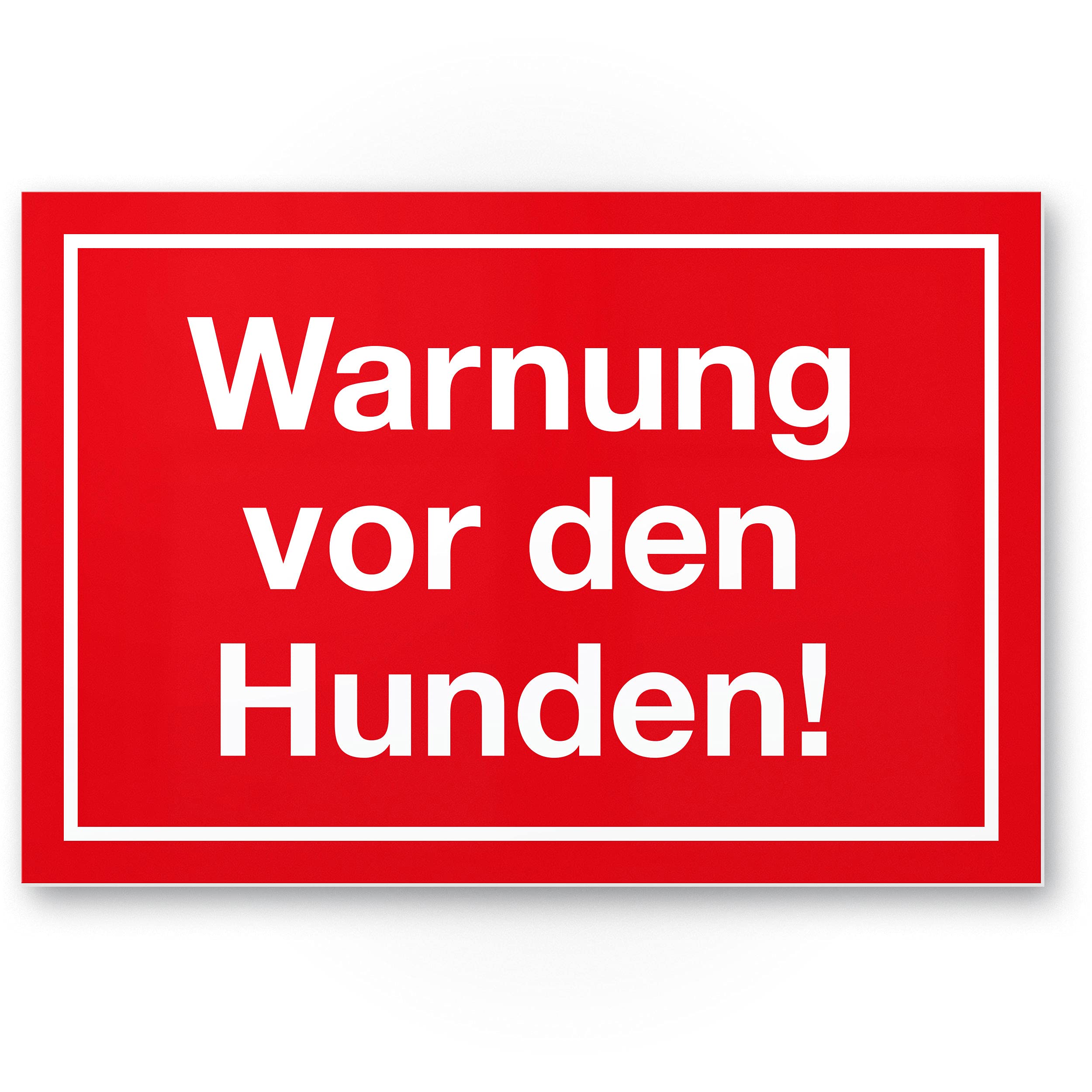 Komma Security Warning of dogs - dog sign sign garden gate garden fence door sign front door warning sign deterrent burglary protection - caution dog