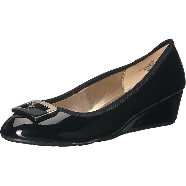 Amazon.com | WAYDERNS Women's Slip On Wedge Office Square Toe 2