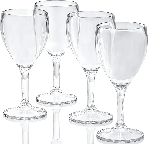 Amazon Com Roseone Kitchenware Unbreakable Red Wine Glasses Set