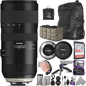 Amazon Com Tamron Sp 70 0mm F 2 8 Di Vc Usd G2 Lens For Nikon F Cameras Tamron Tap In Console With Altura Photo Advanced Accessory And Travel Bundle Camera Photo
