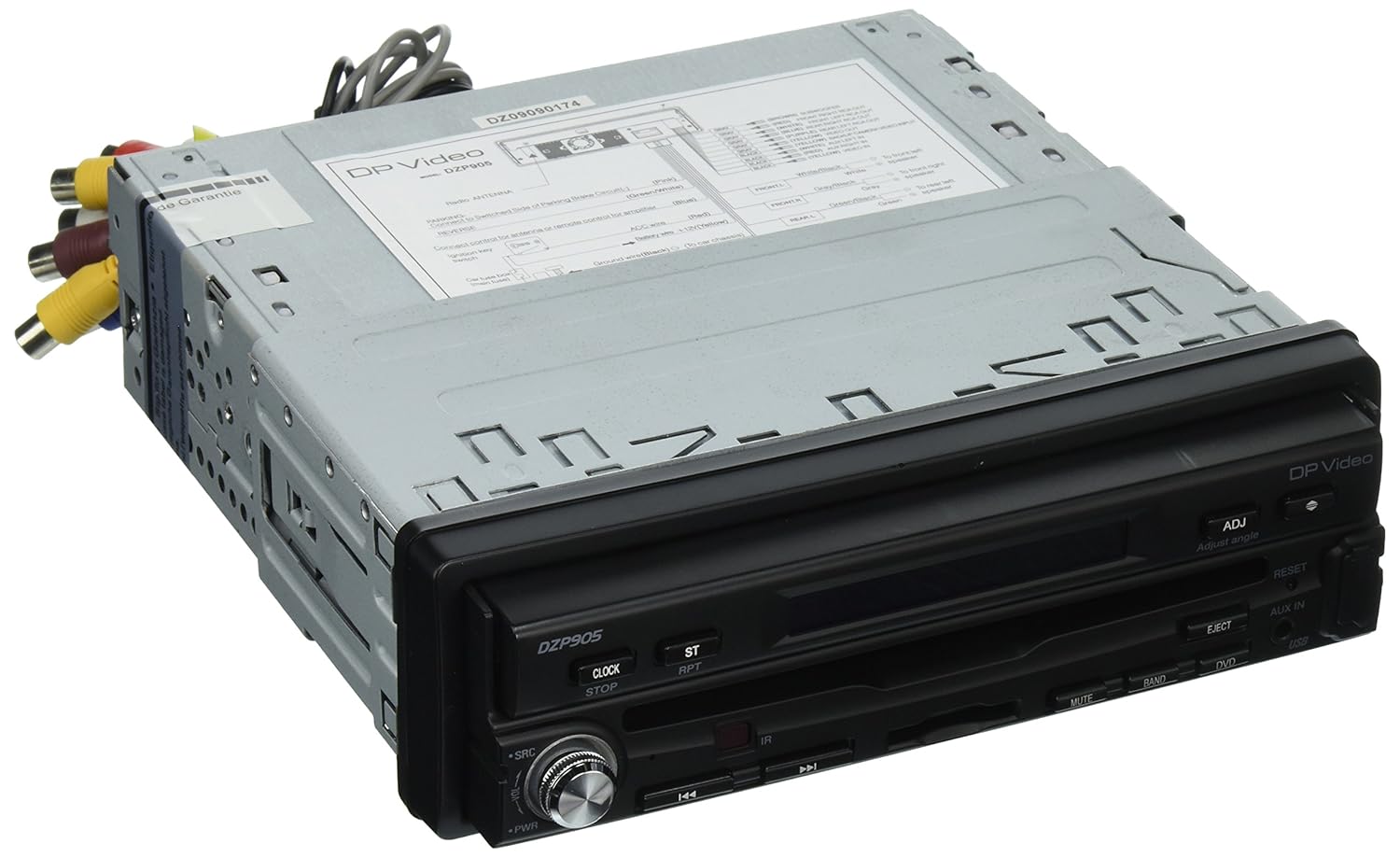 DP Audio Video DZP905 7-Inch Single Din Touch Screen DVD Receiver