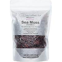 Purple Sea Moss | Irish Moss | Wildcrafted from St. Lucia | 100% Natural & Raw | Hard to Find - 4oz