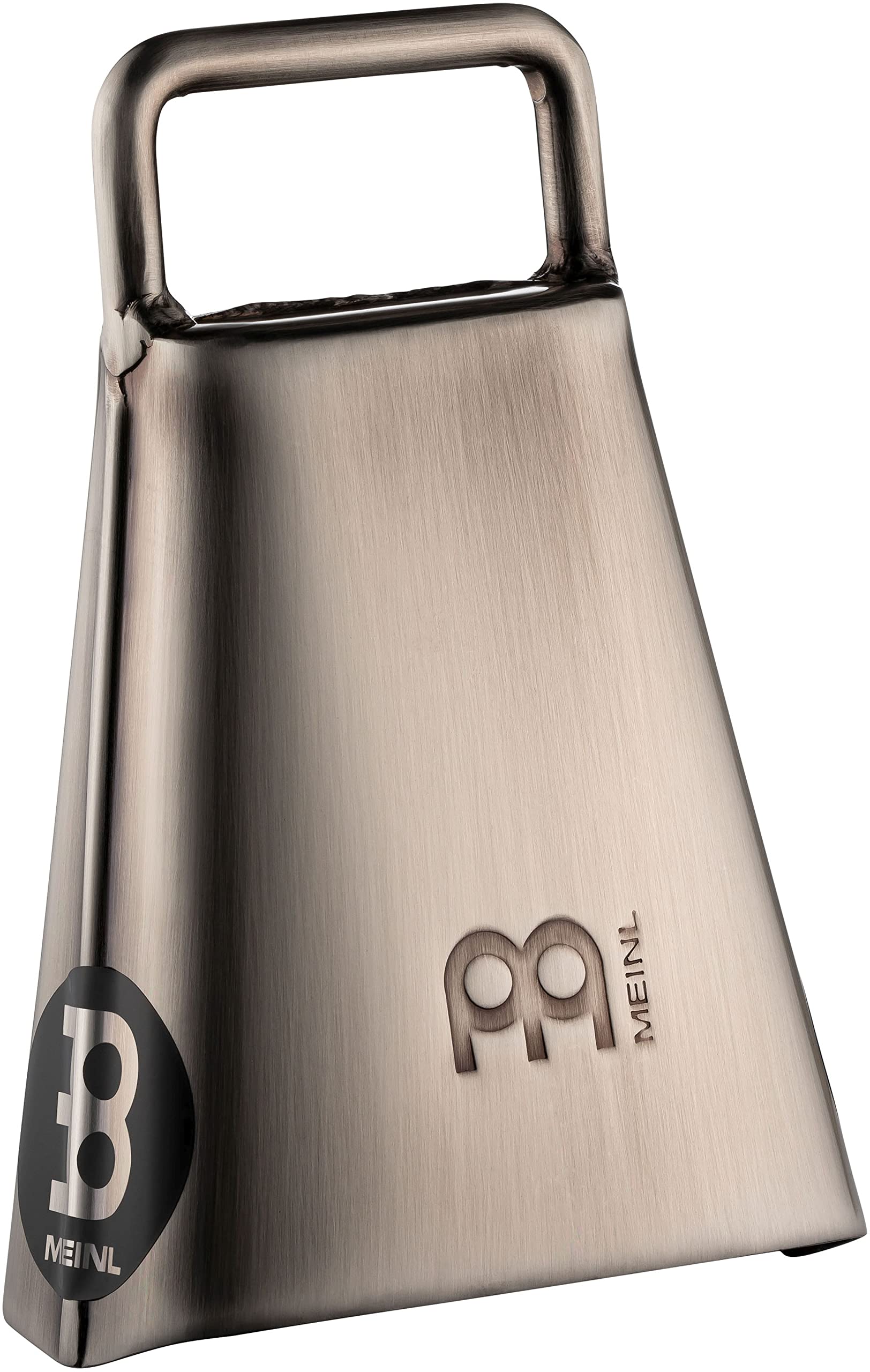 Meinl Percussion Handheld Cowbell Instrument - Very Small Idiophone - Length 4.5 Inches - With Handle - Steel, Silver (STB45HA-CB)