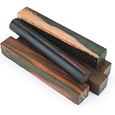 Woodcraft Ebony Macassar Pen Blank 3/4" X 3/4" X 5" 5-Piece