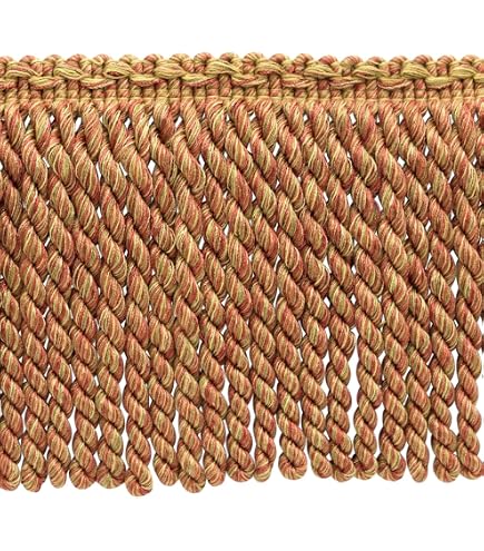 Decopro Frangia Bullion Borgogna 7,6 Cm - Passamaneria Per Tende E Cuscini - Venduta Al Metro