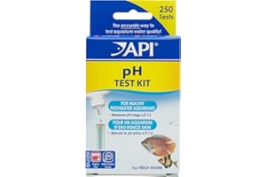 API PH TEST KIT 250-Test Freshwater Aquarium Water pH Test Kit, 4 Piece Set