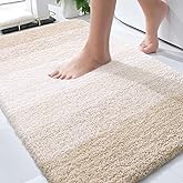 OLANLY Bathroom Rugs Mat 30x20, Extra Soft Absorbent Microfiber Bath Rugs, Rubber Backing, Quick Dry, Machine Washable Bath Mats for Bathroom Floor, Tub and Shower, Home Decor Accessories, Light Beige