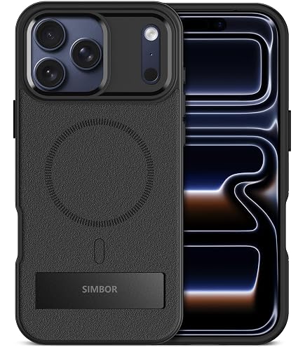 Amazon.com: SIMBOR Magnetic for iPhone 17 Pro Case with Stand