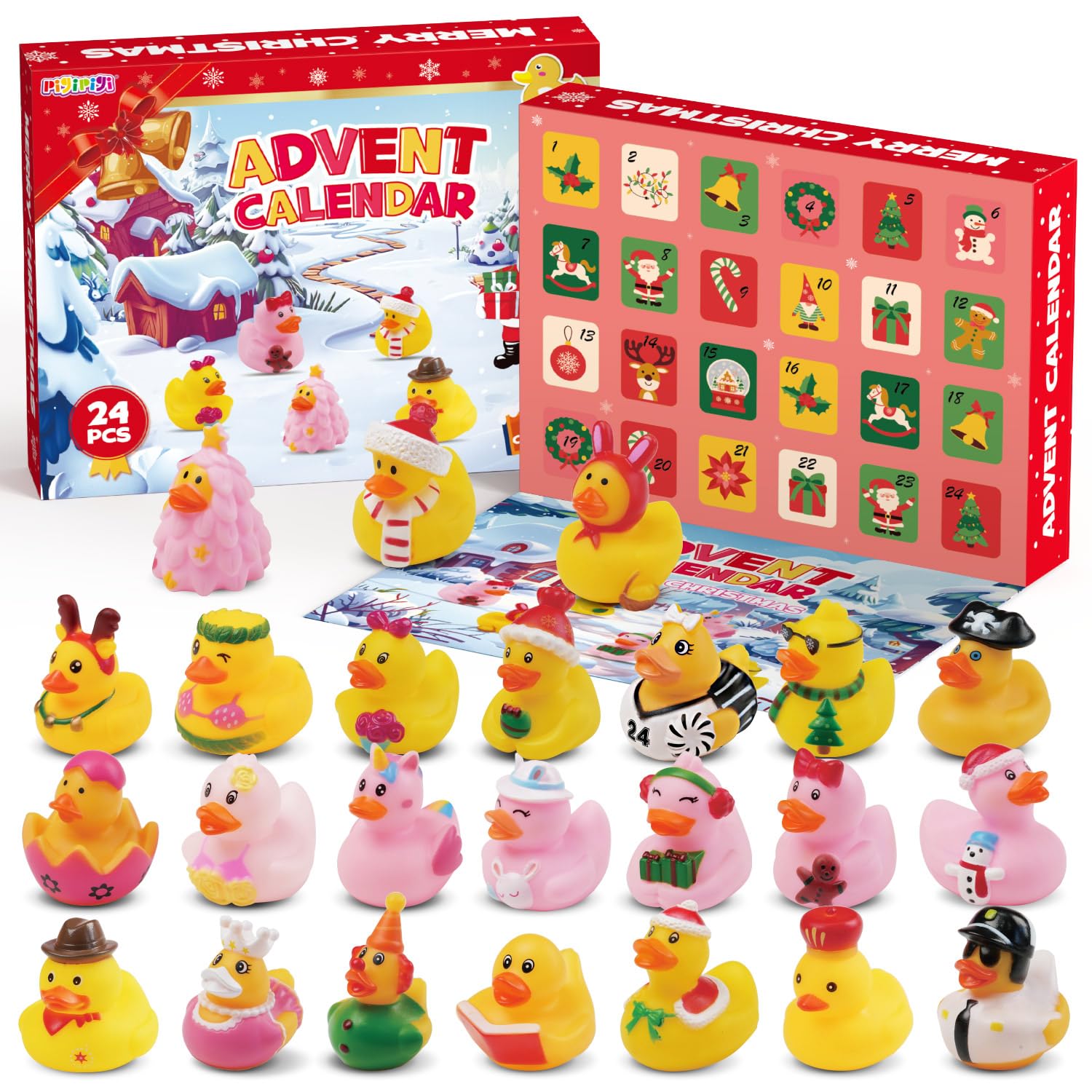 Pigipigi Advent Calendar 2024 Rubber Ducks 24 Day Countdown Christmas pigipigi-advent-calendar-2024-rubber-ducks-24-day-countdown-christmas