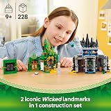 LEGO Wicked Emerald City & Kiamo Ko Castle 75689 with Elphaba Glinda Minis view 2