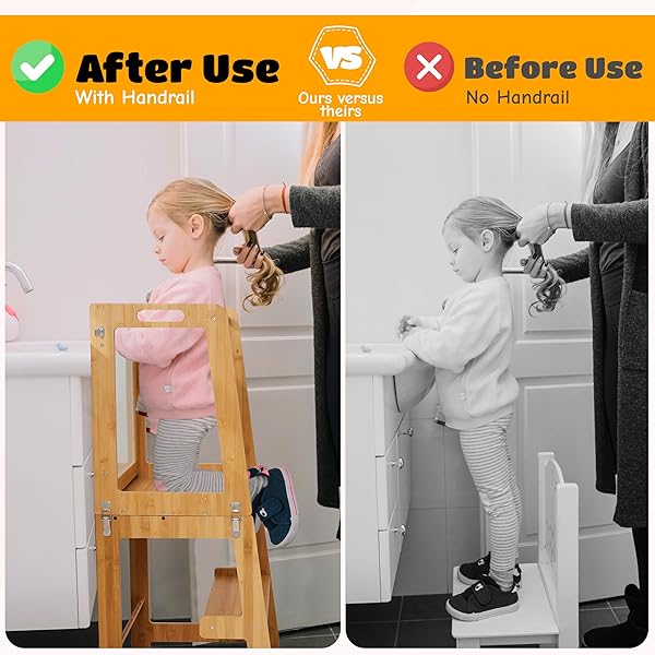 TODDLER TOWER – TODDLER STOOL FOR KITCHEN – 3-IN-1 TODDLER KITCHEN STEP STOOL – FOLDABLE TODDLER TOWER FEATURES: TABLETOP, STEP STOOL LADDER, AND WHITEBOARD WITH INCLUDED MARKERS AND DRY ERASER