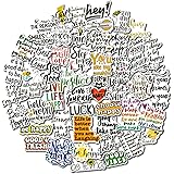 LIFEBE 50Pcs/Pack Inspirational Stickers for Water Bottles, Motivational Stickers for Teens, Students, Teachers, Employees, V