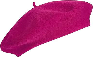 Beret Femme Laulhere 100 Francais Laine Rose Sangria Amazon Fr Vetements Et Accessoires