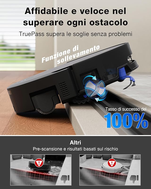 T90 PRO OMNI Robot Aspirapolvere Lavapavimenti OZMO ROLLER 30000Pa